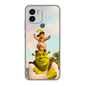 Силиконовый чехол на Xiaomi Redmi A1 Plus с принтом Шрек Shrek Силиконовый чехол на Xiaomi Redmi A1 Plus с принтом Шрек Shrek