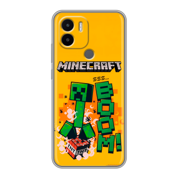 Силиконовый чехол на Xiaomi Redmi A1 Plus с принтом Майнкрафт Minecraft Силиконовый чехол на Xiaomi Redmi A1 Plus с принтом Майнкрафт Minecraft
