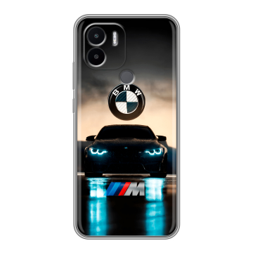 Силиконовый чехол на Xiaomi Redmi A1 Plus с принтом БМВ BMW