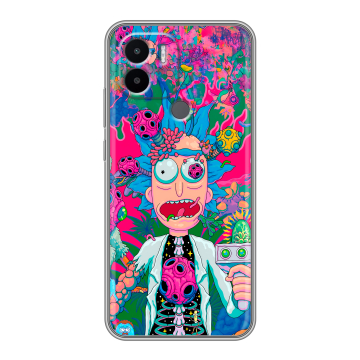 Силиконовый чехол на Xiaomi Redmi A1 Plus с принтом Рик и Морти Rick Morty Силиконовый чехол на Xiaomi Redmi A1 Plus с принтом Рик и Морти Rick Morty