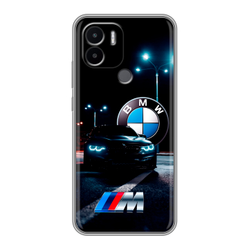 Силиконовый чехол на Xiaomi Redmi A1 Plus с принтом БМВ BMW