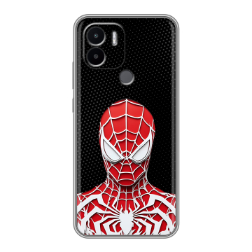 Силиконовый чехол на Xiaomi Redmi A1 Plus с принтом человек паук spiderman Силиконовый чехол на Xiaomi Redmi A1 Plus с принтом человек паук spiderman