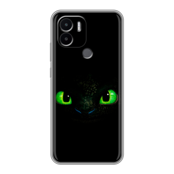 Силиконовый чехол на Xiaomi Redmi A1 Plus с принтом Как приручить дракона Силиконовый чехол на Xiaomi Redmi A1 Plus с принтом Как приручить дракона