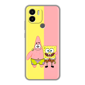 Силиконовый чехол на Xiaomi Redmi A1 Plus с принтом Спанч боб Спанчбоб Силиконовый чехол на Xiaomi Redmi A1 Plus с принтом Спанч боб Спанчбоб