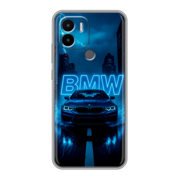 Силиконовый чехол на Xiaomi Redmi A1 Plus с принтом BMW БМВ Силиконовый чехол на Xiaomi Redmi A1 Plus с принтом BMW БМВ