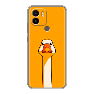 Силиконовый чехол на Xiaomi Redmi A1 Plus с принтом Смешная утка