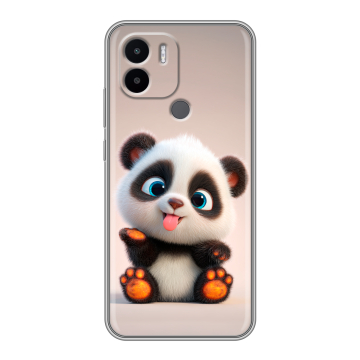 Силиконовый чехол на Xiaomi Redmi A1 Plus с принтом милая панда Силиконовый чехол на Xiaomi Redmi A1 Plus с принтом милая панда