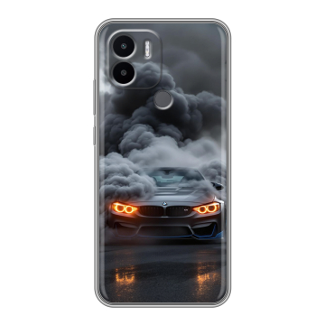Силиконовый чехол на Xiaomi Redmi A1 Plus с принтом BMW БМВ