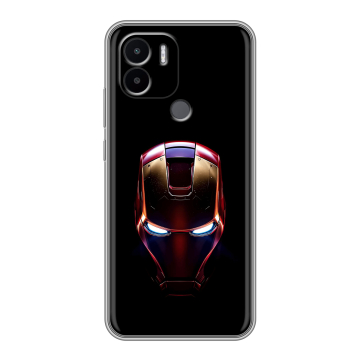 Силиконовый чехол на Xiaomi Redmi A1 Plus с принтом IronMan Железный человек Силиконовый чехол на Xiaomi Redmi A1 Plus с принтом IronMan Железный человек