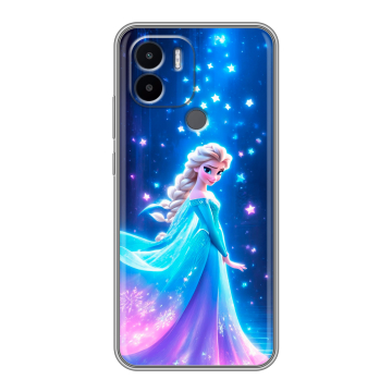 Силиконовый чехол на Xiaomi Redmi A1 Plus с принтом Холодное сердце Frozen Силиконовый чехол на Xiaomi Redmi A1 Plus с принтом Холодное сердце Frozen