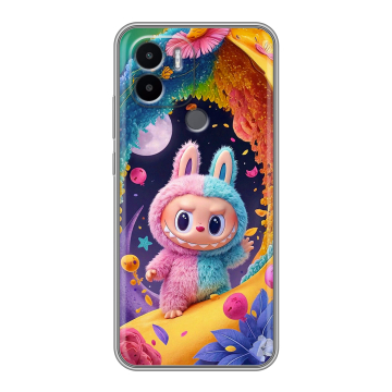 Силиконовый чехол на Xiaomi Redmi A1 Plus с принтом Labubu Лабубу Силиконовый чехол на Xiaomi Redmi A1 Plus с принтом Labubu Лабубу