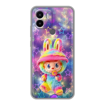 Силиконовый чехол на Xiaomi Redmi A1 Plus с принтом Labubu Лабубу Силиконовый чехол на Xiaomi Redmi A1 Plus с принтом Labubu Лабубу