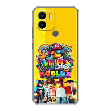 Силиконовый чехол на Xiaomi Redmi A1 Plus с принтом Roblox Роблокс Силиконовый чехол на Xiaomi Redmi A1 Plus с принтом Roblox Роблокс