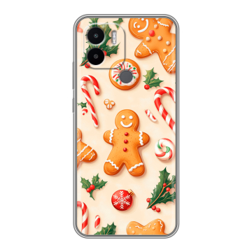 Силиконовый чехол на Xiaomi Redmi A1 Plus с принтом Новый год