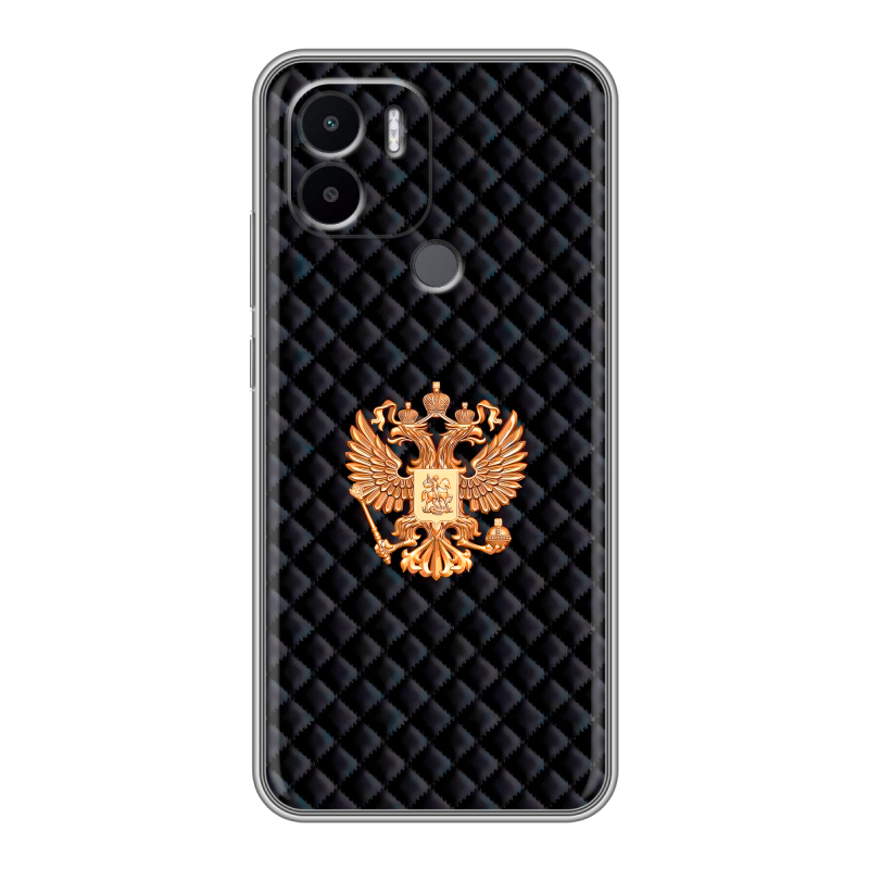 Силиконовый чехол на Xiaomi Redmi A1 Plus с принтом Герб России принт Силиконовый чехол на Xiaomi Redmi A1 Plus с принтом Герб России принт