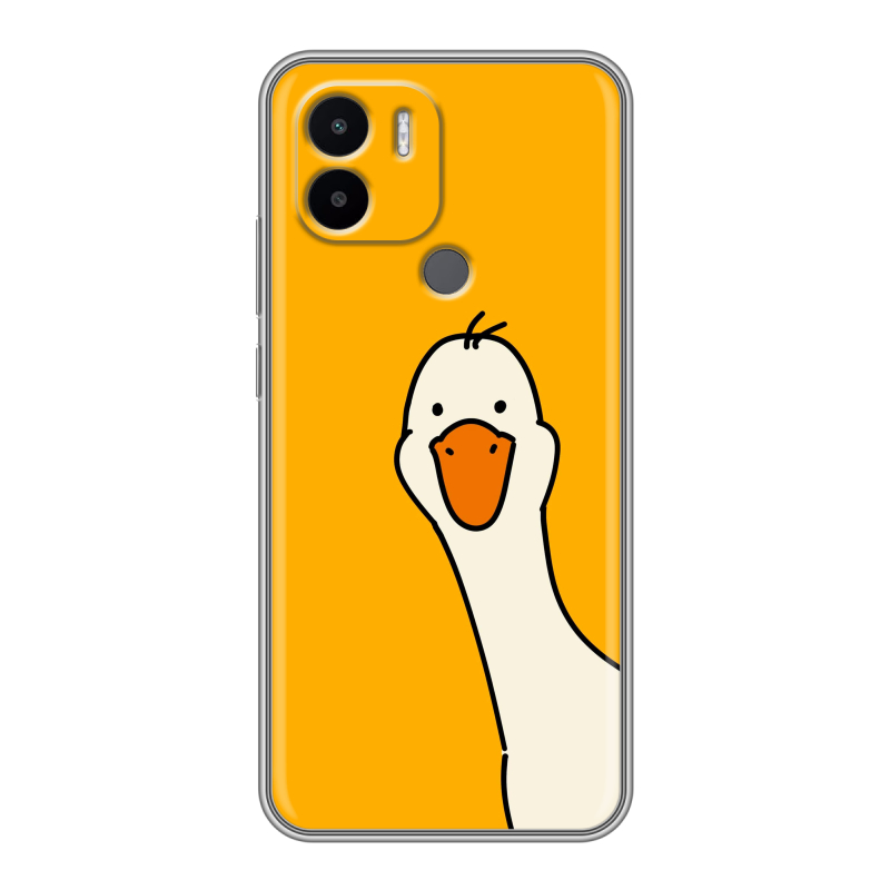 Силиконовый чехол на Xiaomi Redmi A1 Plus с принтом Утка Силиконовый чехол на Xiaomi Redmi A1 Plus с принтом Утка