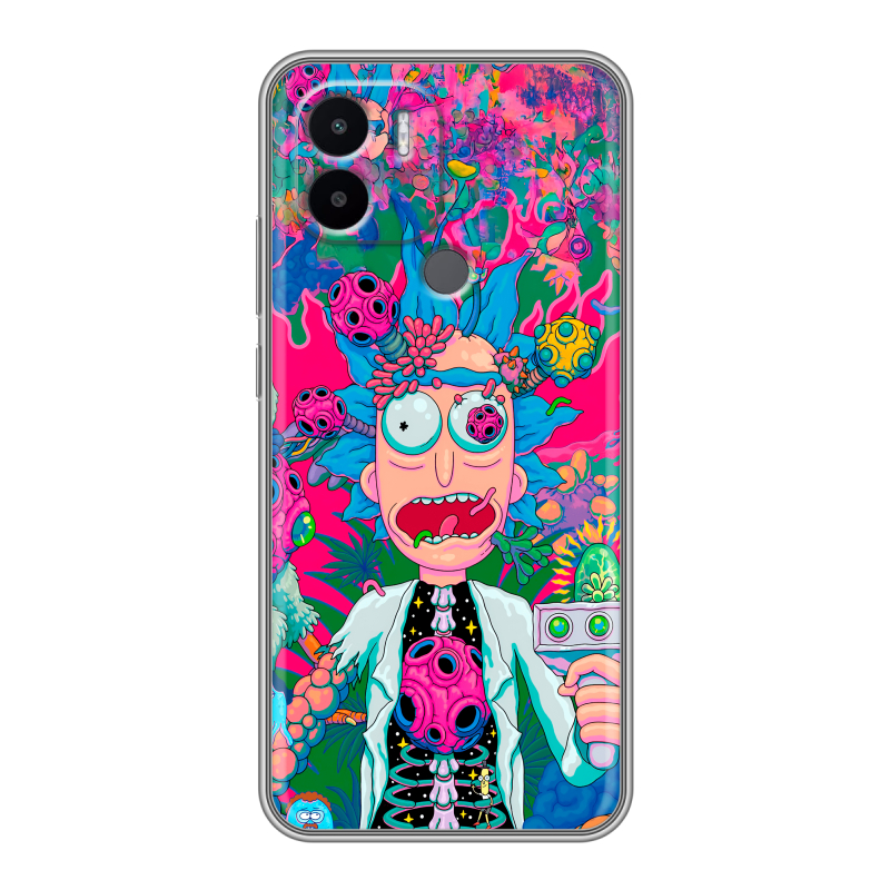 Силиконовый чехол на Xiaomi Redmi A1 Plus с принтом Рик и Морти Rick Morty Силиконовый чехол на Xiaomi Redmi A1 Plus с принтом Рик и Морти Rick Morty