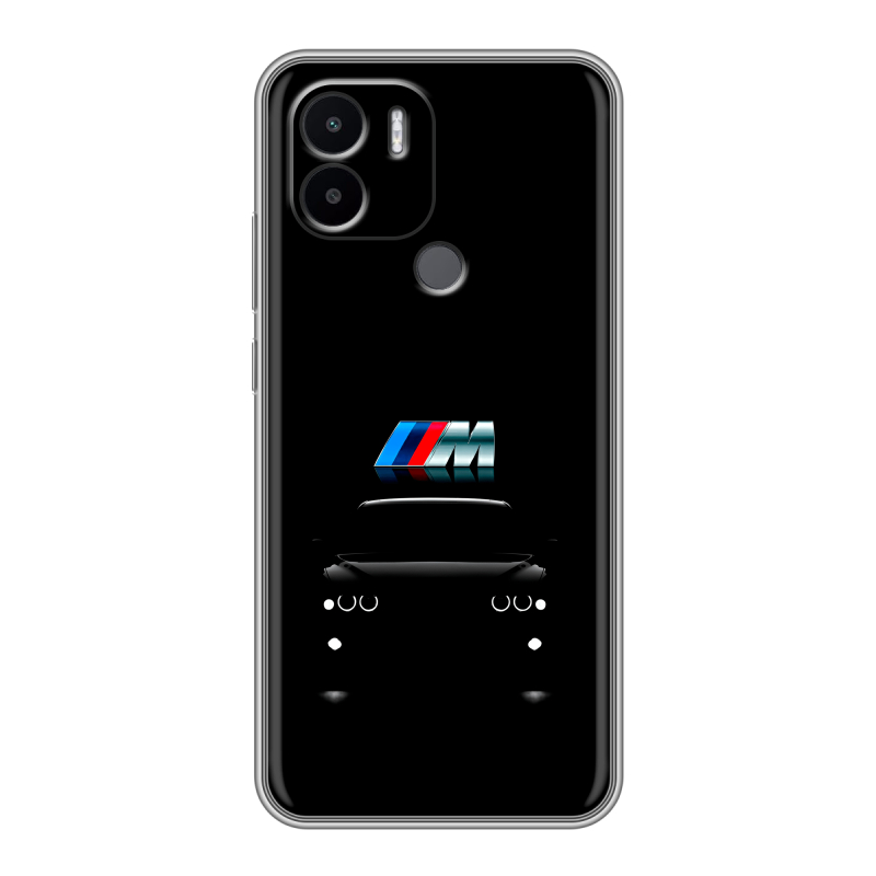 Силиконовый чехол на Xiaomi Redmi A1 Plus с принтом БМВ BMW Силиконовый чехол на Xiaomi Redmi A1 Plus с принтом БМВ BMW