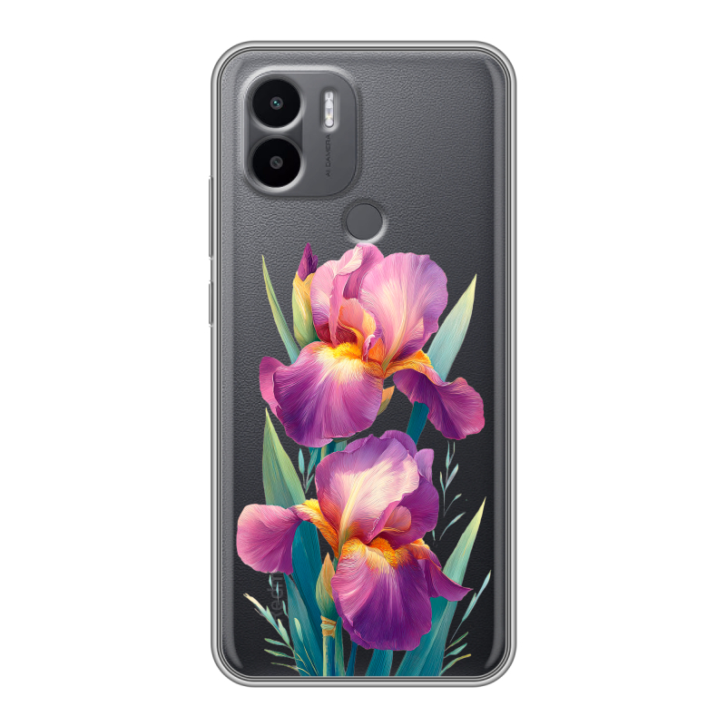 Силиконовый чехол на Xiaomi Redmi A1 Plus с принтом Цветы орхидеи Силиконовый чехол на Xiaomi Redmi A1 Plus с принтом Цветы орхидеи