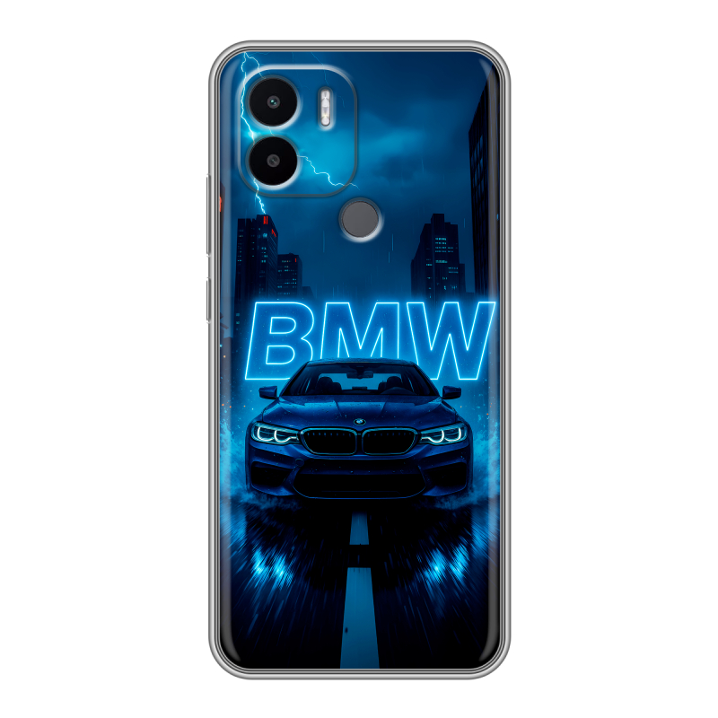 Силиконовый чехол на Xiaomi Redmi A1 Plus с принтом BMW БМВ Силиконовый чехол на Xiaomi Redmi A1 Plus с принтом BMW БМВ