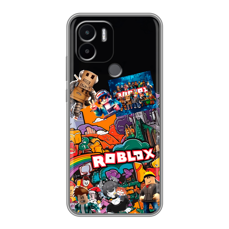 Силиконовый чехол на Xiaomi Redmi A1 Plus с принтом Roblox Роблокс Силиконовый чехол на Xiaomi Redmi A1 Plus с принтом Roblox Роблокс