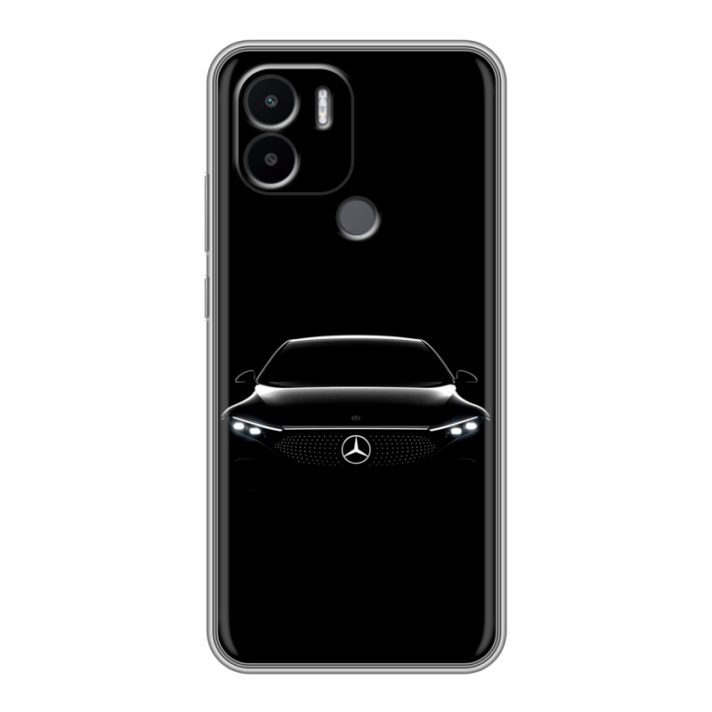 Силиконовый чехол на Xiaomi Redmi A1 Plus с принтом Mercedes Мерседес Силиконовый чехол на Xiaomi Redmi A1 Plus с принтом Mercedes Мерседес