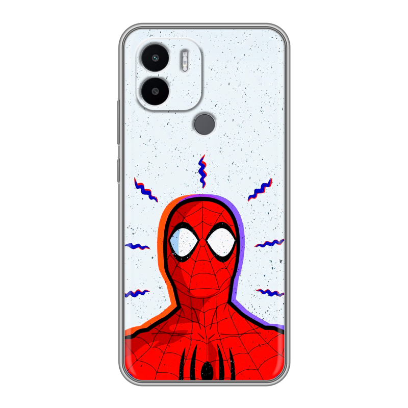 Силиконовый противоударный чехол на Xiaomi Redmi A1 Plus с принтом Spiderman Человек паук Силиконовый противоударный чехол на Xiaomi Redmi A1 Plus с принтом Spiderman Человек паук