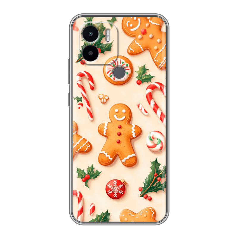 Силиконовый чехол на Xiaomi Redmi A1 Plus с принтом Новый год Силиконовый чехол на Xiaomi Redmi A1 Plus с принтом Новый год