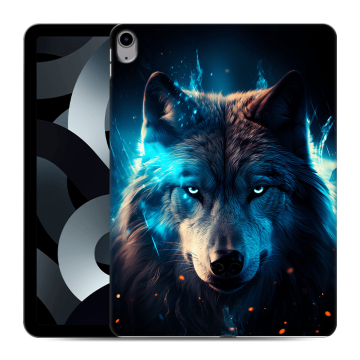 Силиконовый чехол на Ipad 10.9 (2022) с принтом Волк ночной