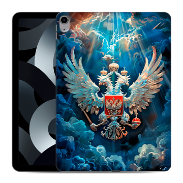 Силиконовый чехол на Ipad 10.9 (2022) с принтом Герб флаг России Силиконовый чехол на Ipad 10.9 (2022) с принтом Герб флаг России