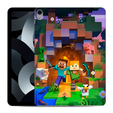 Силиконовый чехол на Ipad 10.9 (2022) с принтом Майнкрафт Minecraft