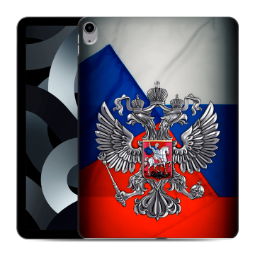 Силиконовый чехол на Ipad 10.9 (2022) с принтом Флаг России Силиконовый чехол на Ipad 10.9 (2022) с принтом Флаг России