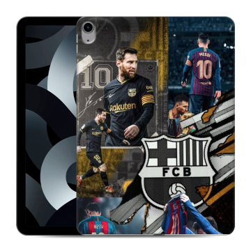 Силиконовый чехол на Ipad 10.9 (2022) с принтом Messi Barcelona Силиконовый чехол на Ipad 10.9 (2022) с принтом Messi Barcelona