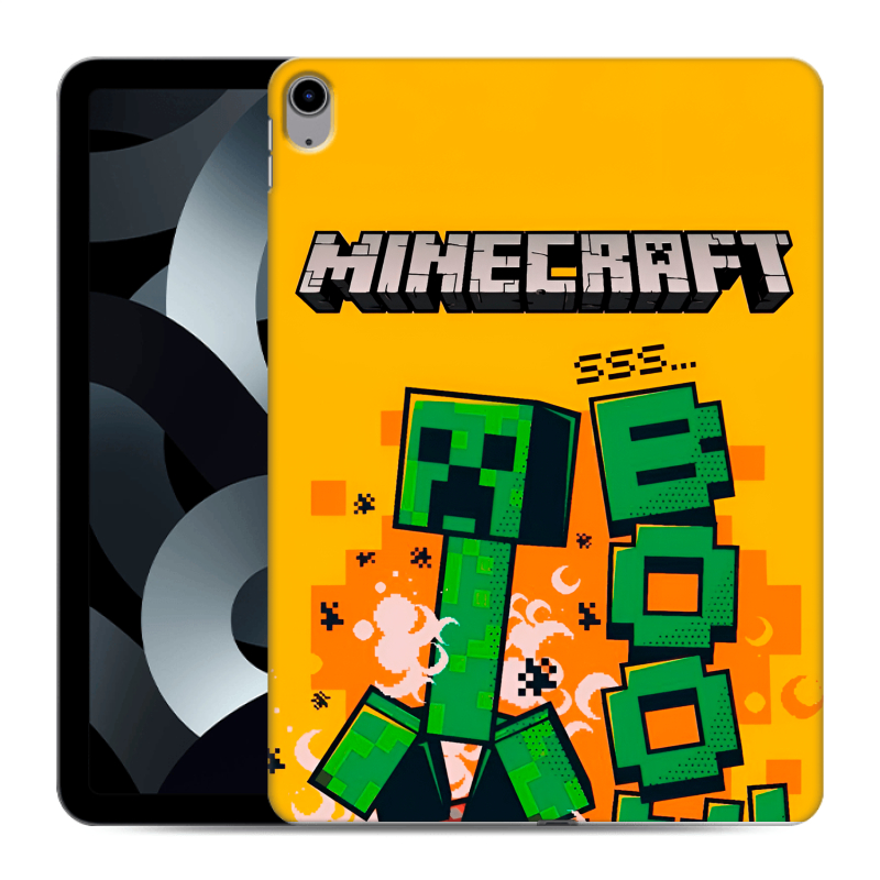 Силиконовый противоударный чехол на Ipad 10.9 (2022) с принтом Майнкрафт Minecraft Силиконовый противоударный чехол на Ipad 10.9 (2022) с принтом Майнкрафт Minecraft