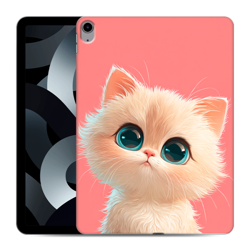 Силиконовый противоударный чехол на Ipad 10.9 (2022) с принтом Розовый котенок Силиконовый противоударный чехол на Ipad 10.9 (2022) с принтом Розовый котенок