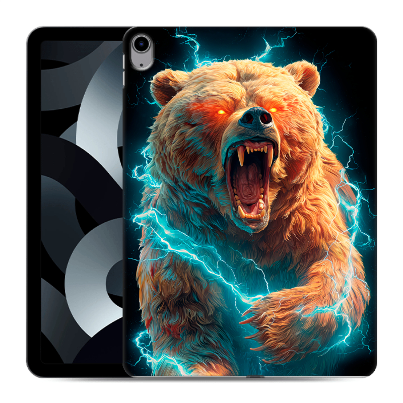 Силиконовый чехол на Ipad 10.9 (2022) с принтом Медведь Силиконовый чехол на Ipad 10.9 (2022) с принтом Медведь