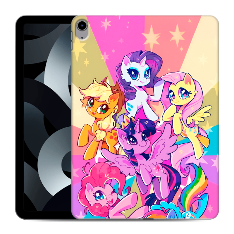 Силиконовый противоударный чехол на Ipad 10.9 (2022) с принтом My little pony Дружба чудо Силиконовый противоударный чехол на Ipad 10.9 (2022) с принтом My little pony Дружба чудо