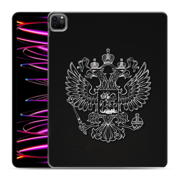 Силиконовый чехол на Ipad Pro 12.9 (2022) с принтом Герб России