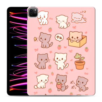 Силиконовый чехол на Ipad Pro 12.9 (2022) с принтом Hello Kitty Хелоу Кити Силиконовый чехол на Ipad Pro 12.9 (2022) с принтом Hello Kitty Хелоу Кити