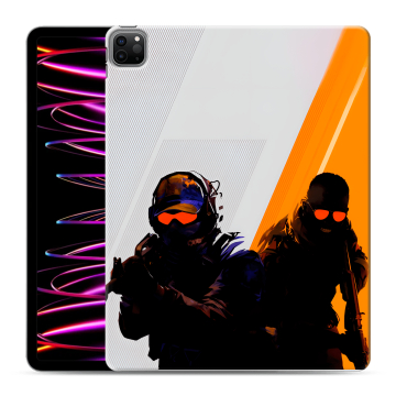 Силиконовый чехол на Ipad Pro 12.9 (2022) с принтом Контер страйк Counter strike Силиконовый чехол на Ipad Pro 12.9 (2022) с принтом Контер страйк Counter strike