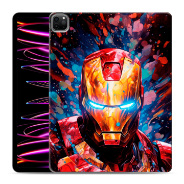 Силиконовый чехол на Ipad Pro 12.9 (2022) с принтом Железный человек Ironman Силиконовый чехол на Ipad Pro 12.9 (2022) с принтом Железный человек Ironman