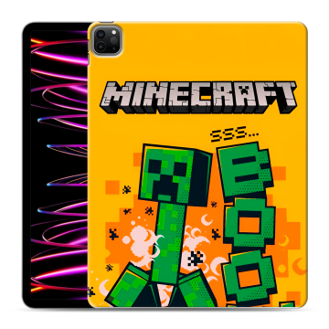 Силиконовый чехол на Ipad Pro 12.9 (2022) с принтом Майнкрафт Minecraft Силиконовый чехол на Ipad Pro 12.9 (2022) с принтом Майнкрафт Minecraft