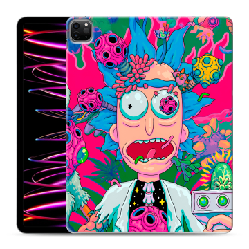 Силиконовый чехол на Ipad Pro 12.9 (2022) с принтом Рик и Морти Rick Morty Силиконовый чехол на Ipad Pro 12.9 (2022) с принтом Рик и Морти Rick Morty