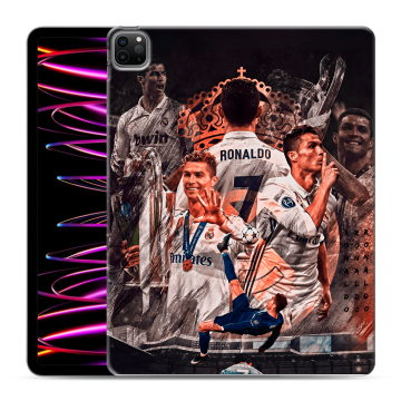 Силиконовый чехол на Ipad Pro 12.9 (2022) с принтом Реал Роналдо Real Ronaldo