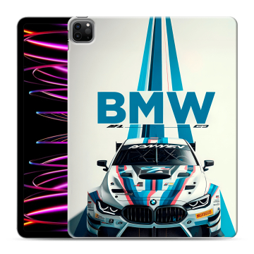 Силиконовый чехол на Ipad Pro 12.9 (2022) с принтом БМВ BMW Силиконовый чехол на Ipad Pro 12.9 (2022) с принтом БМВ BMW