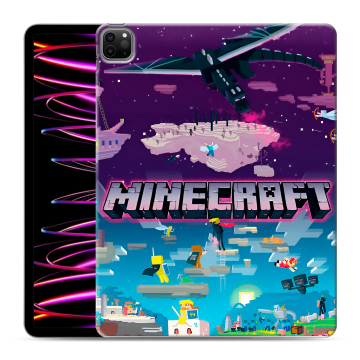 Силиконовый чехол на Ipad Pro 12.9 (2022) с принтом Майнкрафт Minecraft Силиконовый чехол на Ipad Pro 12.9 (2022) с принтом Майнкрафт Minecraft