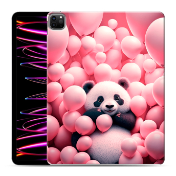 Силиконовый чехол на Ipad Pro 12.9 (2022) с принтом Панда Силиконовый чехол на Ipad Pro 12.9 (2022) с принтом Панда