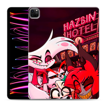 Силиконовый чехол на Ipad Pro 12.9 (2022) с принтом Hazbin Hotel Отель Хазбин Силиконовый чехол на Ipad Pro 12.9 (2022) с принтом Hazbin Hotel Отель Хазбин