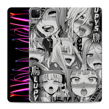 Силиконовый чехол на Ipad Pro 12.9 (2022) с принтом Ahegao Ахегао Аниме