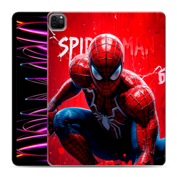 Силиконовый чехол на Ipad Pro 12.9 (2022) с принтом Spiderman Человек паук Силиконовый чехол на Ipad Pro 12.9 (2022) с принтом Spiderman Человек паук